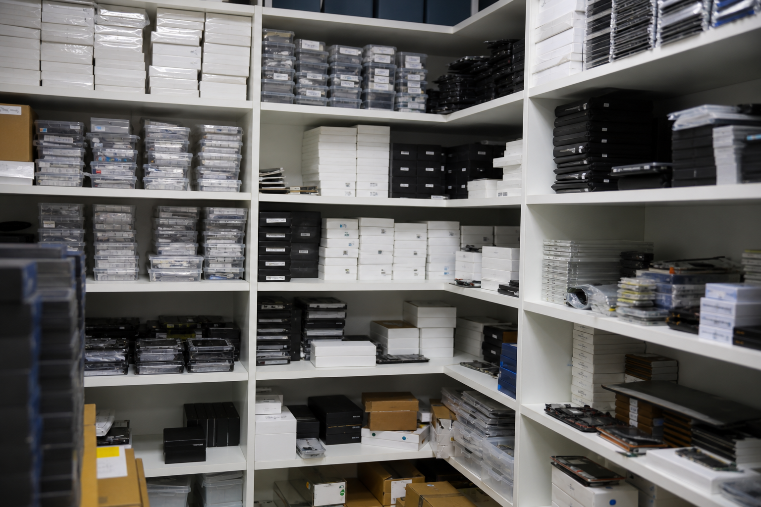 Repair parts on the shelf