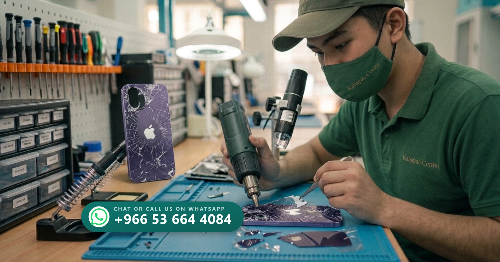 iPhone back glass replacement in Al Khobar